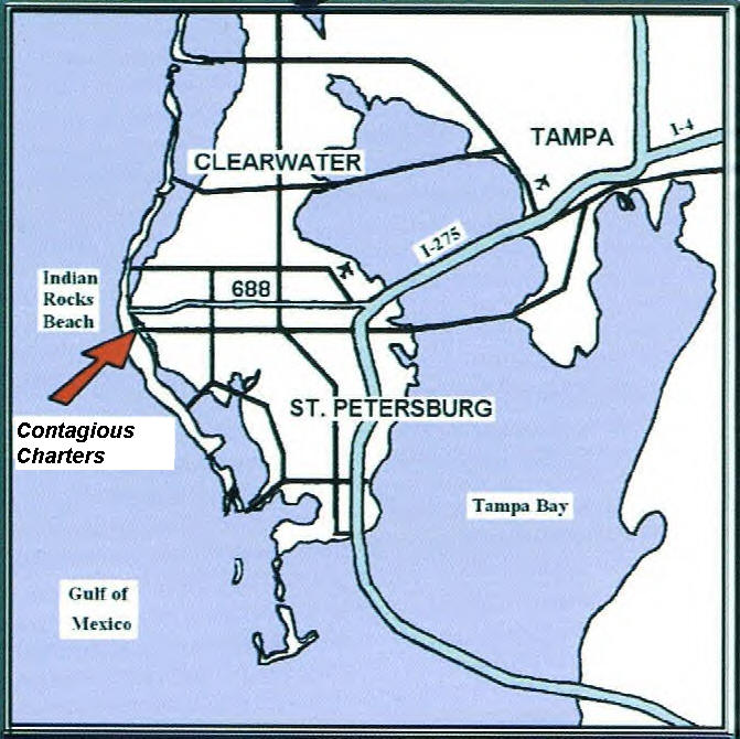 Pinellas County Map. boat